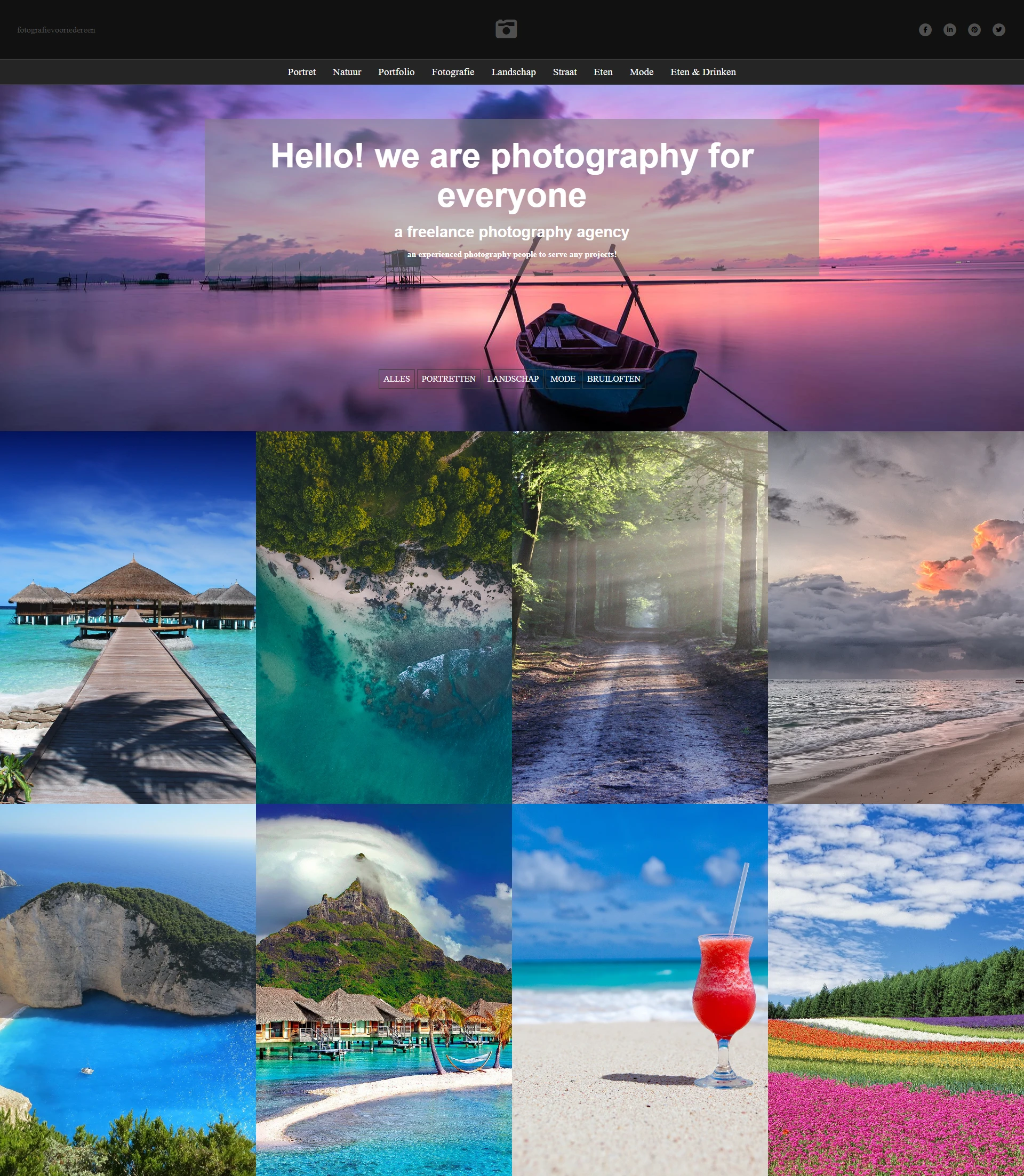 Uitgelichte afbeelding Fotografie freelance voorbeeld ontwerp